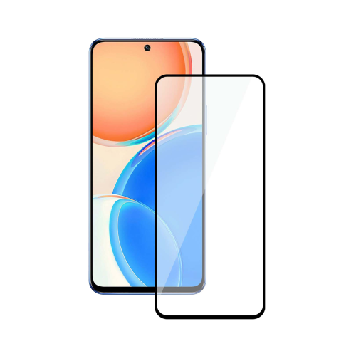 Защитное стекло Deppa для HONOR X8 2.5D Full Glue (черная рамка)
