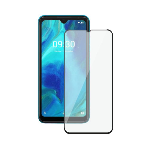 Защитное стекло Deppa для Tecno POP5 LTE 2.5D Full Glue (черная рамка)
