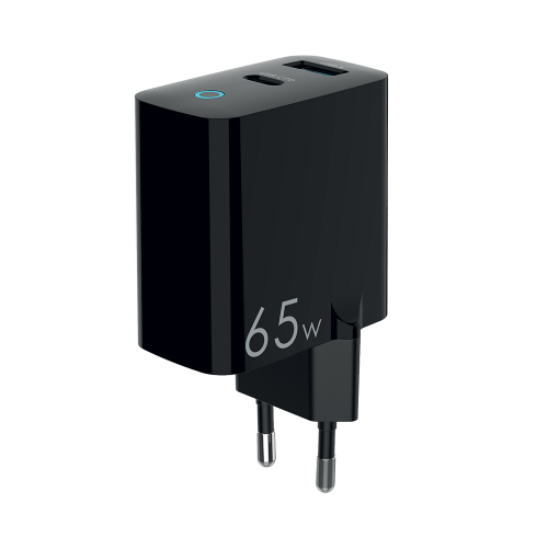 Зарядное устройство сетевое Everstone EV-AC-PD65QC Type-C, черный