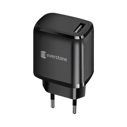 Зарядное устройство сетевое Everstone EV-AC-USBA10 USB 2A, черный