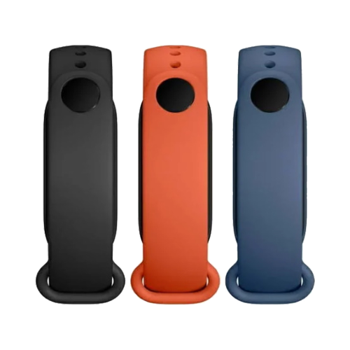 Ремешок Xiaomi Mi Band 6 чёрный/оранжевый/синий (3 шт.)
