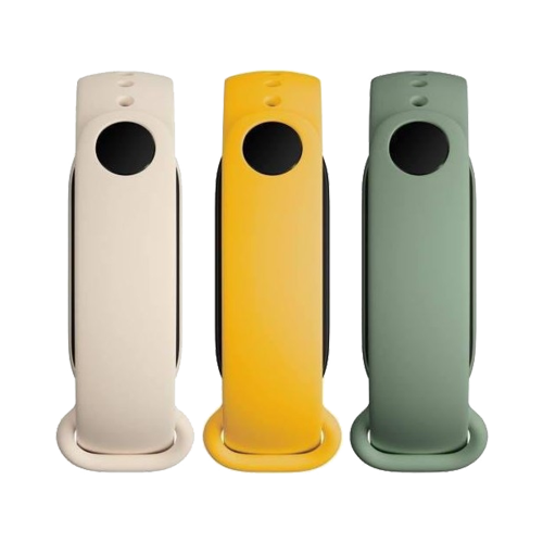 Ремешок Xiaomi Mi Band 6 серый/желтый/зеленый (3 шт.)