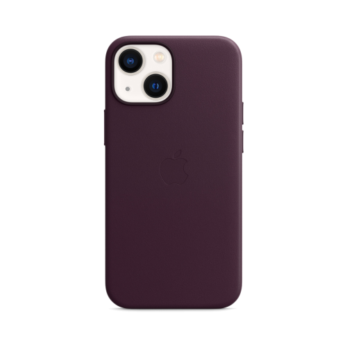 Чехол-крышка Apple MM0G3ZE/A MagSafe для iPhone 13 mini, кожа, темная вишня