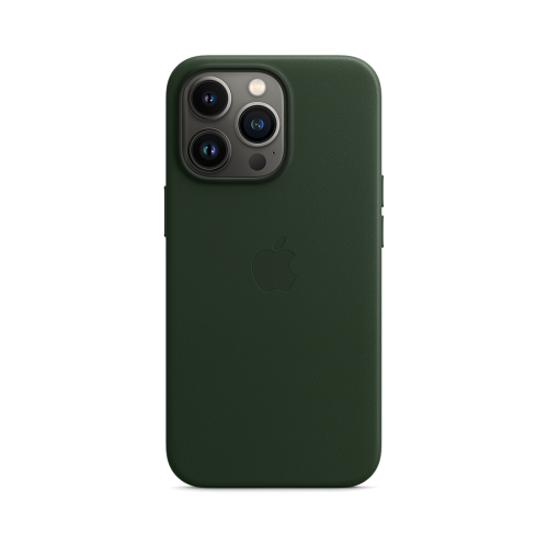 Чехол-крышка Apple MM1G3ZE/A MagSafe для iPhone 13 Pro, кожа, зеленая секвойя