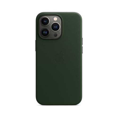 Чехол-крышка Apple MM173ZE/A MagSafe для iPhone 13, кожа, зеленая секвойя