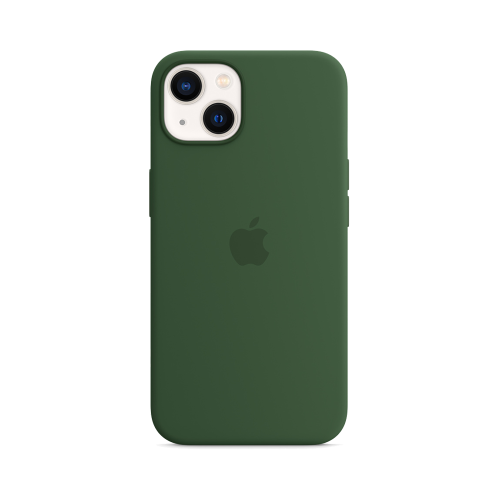 Чехол-крышка Apple MM263ZE/A MagSafe для iPhone 13, силикон, зеленый клевер