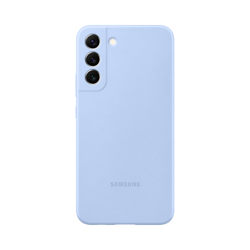 Чехол-крышка Samsung EF-PS906TLEGRU для Galaxy S22+, силикон, голубой
