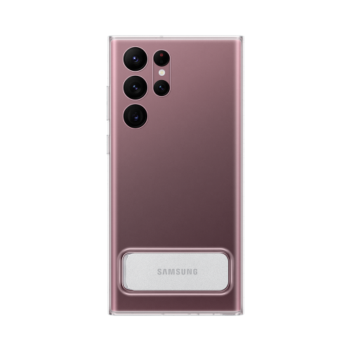 Чехол-крышка Samsung EF-JS908CTEGRU для Galaxy S22 Ultra с подставкой, поликарбонат / полиуретан, прозрачный