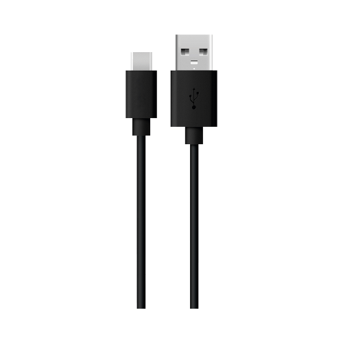 Кабель Everstone USB Type-C EV-CAB-A/C-2-RND-Black 2м, черный
