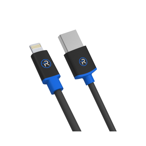 Кабель Revocharge USB - Lightning 2 м, черный