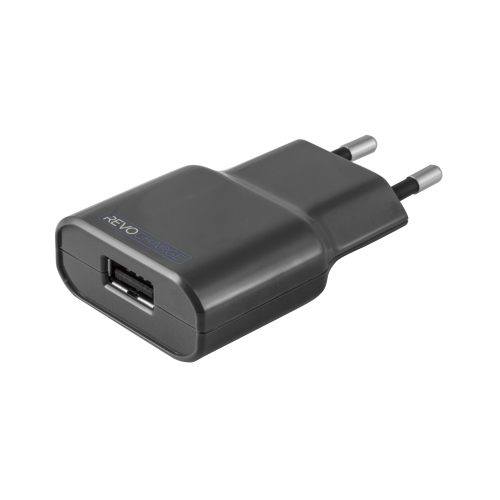 Зарядное устройство сетевое Revocharge USB 2,4A, серое