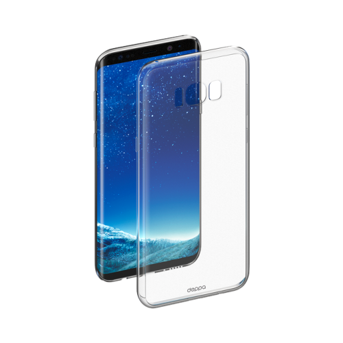 Чехол-крышка Deppa для Samsung Galaxy S8, силикон, прозрачный