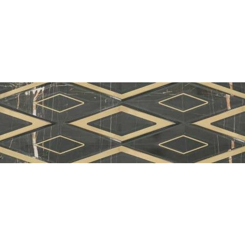 Керамическая плитка Gemma (Гемма) Single Black Gold 30x90 настенная плитка глянцевая 30x90 Galleria 147-003-5