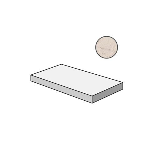 Ariana Ceramica Concr.White Gra.Top Ang.Sx. 32x120 ступень угловая матовая 32x120 Concrea 7016021