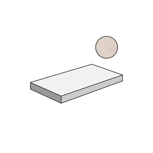 Ariana Ceramica Concr.White Gra.Top Ang.Dx. 32x120 ступень угловая матовая 32x120 Concrea 7016022