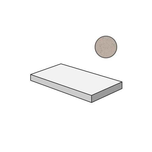 Ariana Ceramica Concr.Silv.Gra.Top Ang.Sx. 32x120 ступень угловая матовая 32x120 Concrea 7016221