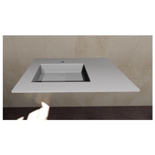 Gama Decor Flow Раковина 80.5х14.1х49.2 см Gelcoat супер белая Flow G105500038