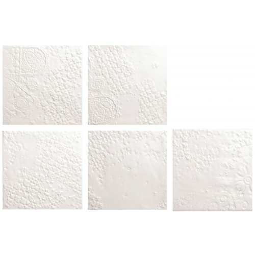 Керамическая плитка Quintessenza Bucchero Bianco Matt 13.2x13.2 13.2x13.2 Bucchero