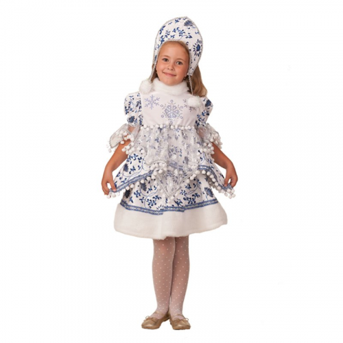 Детский костюм Снегурочка Внучка синий Батик
