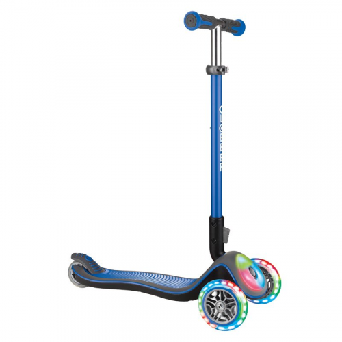 Самокат Globber Elite Deluxe Flash Lights Синий 449-100