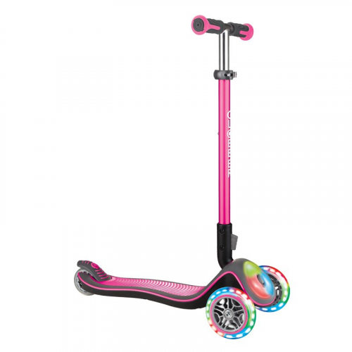 Самокат Globber Elite Deluxe Flash Lights Розовый 449-110