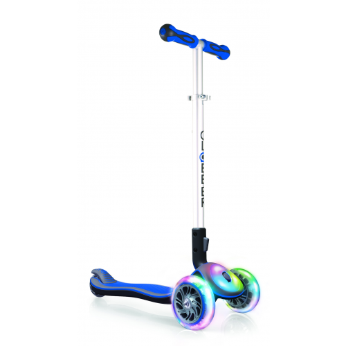 Самокат Globber ELITE FL (свет.платформа и колеса), Синий
