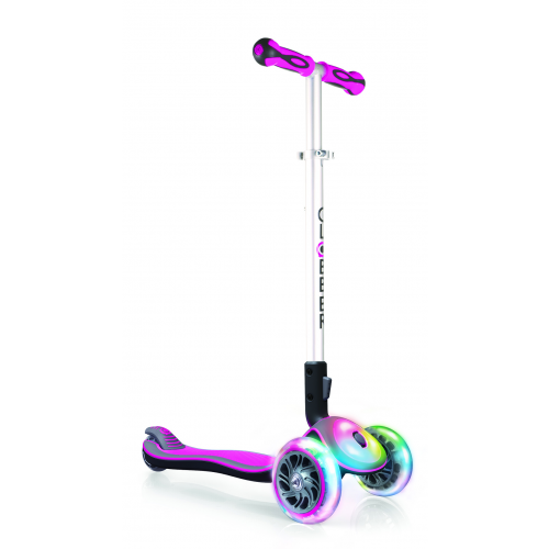 Самокат Globber ELITE FL (свет.платформа и колеса), Розовый