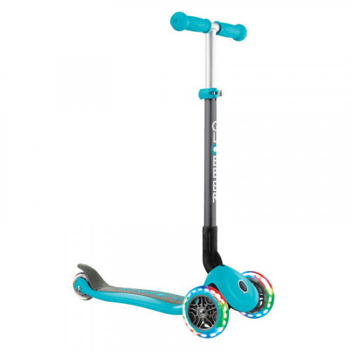 Самокат Globber Primo Foldable Lights, Бирюзовый 432-105