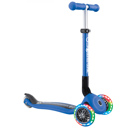 Самокат Globber JUNIOR FOLDABLE FANTASY LIGHTS, Синий 433-100