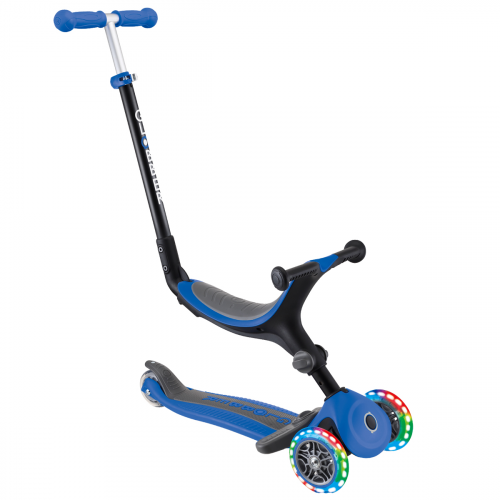 Самокат Globber Go Up Foldable Lights, синий 643-100