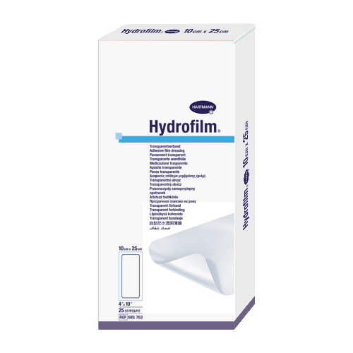 Самофиксирующаяся повязка HARTMANN Hydrofilm прозрачная 10 см х 25 см 25 шт