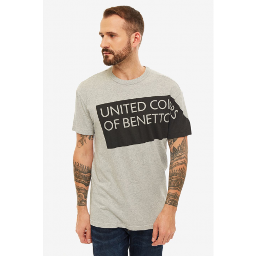 Футболка мужская United Colors of Benetton серая