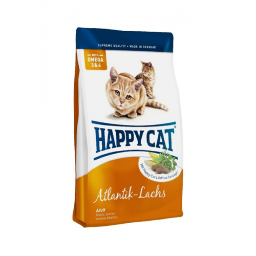 Сухой корм для кошек Happy Cat Fit & Well, атлантический лосось, 10кг