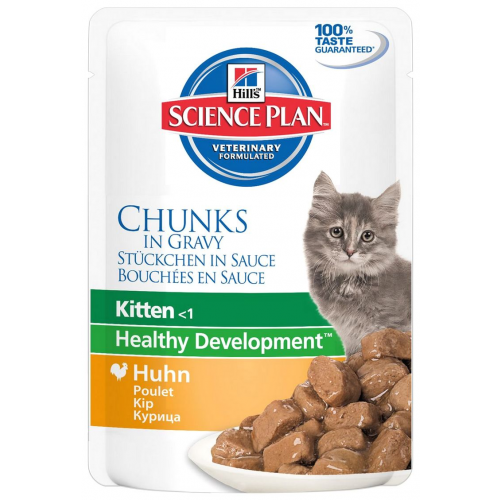 Влажный корм для котят Hill's Science Plan Kitten, курица, 85г