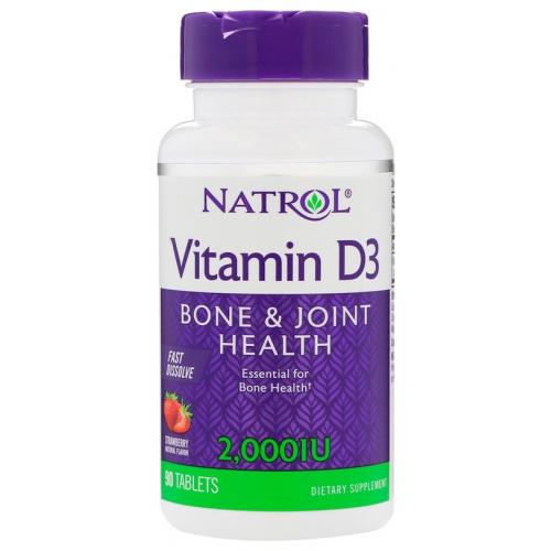Витамин D Natrol D-3 2000 90 таблеток