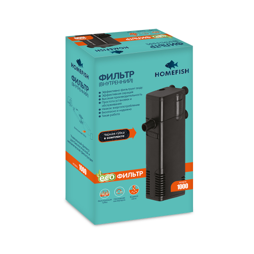 Фильтр для аквариума внутренний Home-Fish AP-1000L, 600 л/ч, 8 Вт