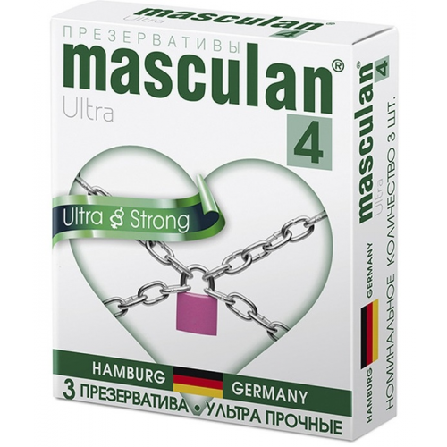 Презервативы Masculan №4 Ultra с утолщенными стенками 3 шт
