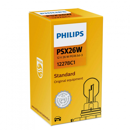Лампа Накаливания Psx26w 12v 26w Pg18.5d-3 Philips арт. 12278C1