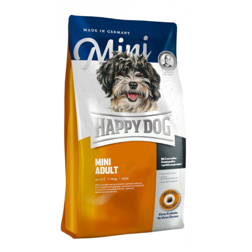 Сухой корм для собак Happy Dog Supreme Mini Adult, для мелких пород, домашняя птица, 4кг