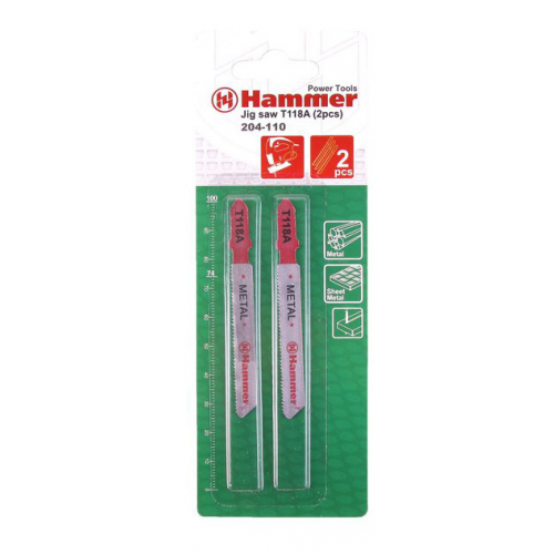 Пилка для лобзика Hammer Flex 204-110 JG MT (30564)