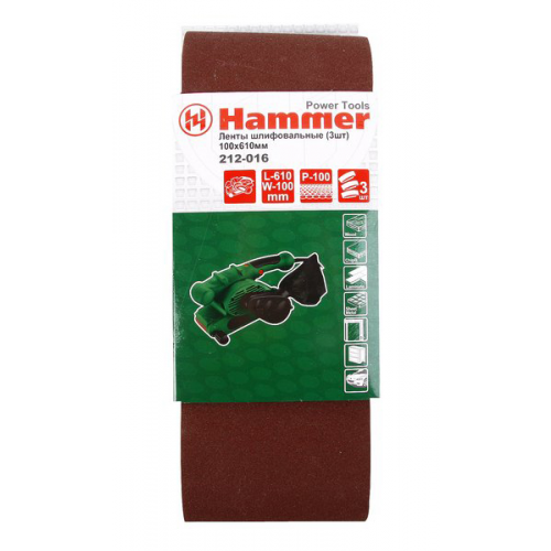 Шлифовальная лента для ленточной шлифмашины и напильника Hammer Flex 212-016 (36555)