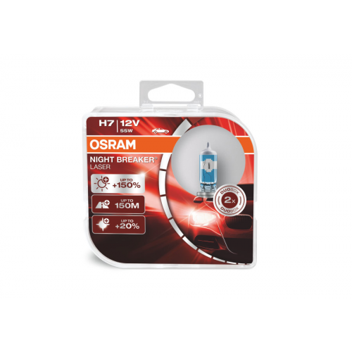 H7 12v (55w) Лампа Night Breaker Laser, Двойная Коробка OSRAM арт. 64210NL-HCB