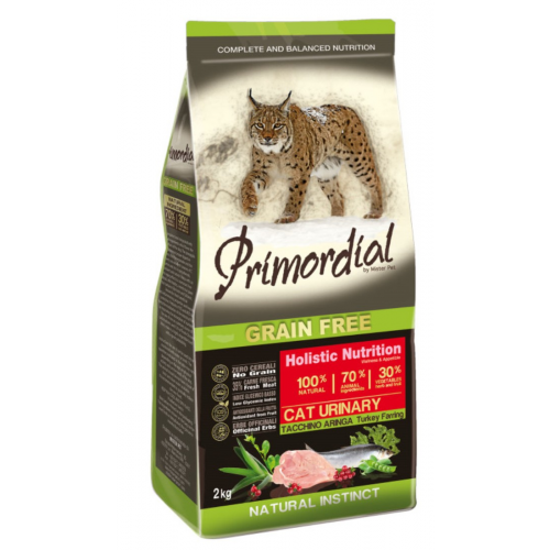 Сухой корм для кошек Primordial Natural instinct, беззерновой, индейка, сельдь, 6кг