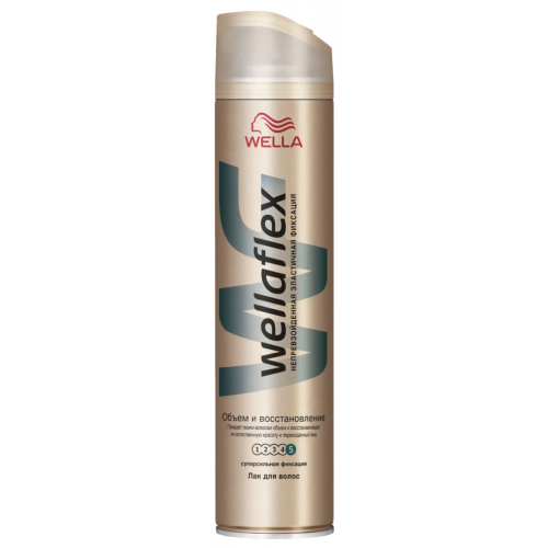 Лак для волос Wella Wellaflex Объем и Восстановление 400 мл