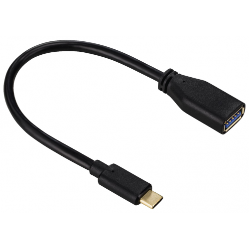 Кабель Hama 135712 Type-C 0,15м Black