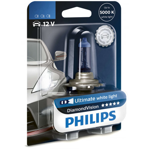 Лампа Галогенная Блистер 1шт H4 12v 55w P43t-38 Diamond Vision Philips арт. 12342DVB1