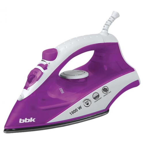 Утюг BBK ISE-1802 White/Purple