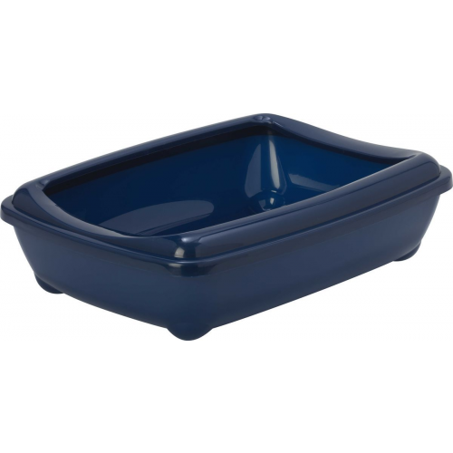 Лоток для кошек MODERNA Arist-o-tray с высоким бортом, черничный, 50 х 38 х 14 см