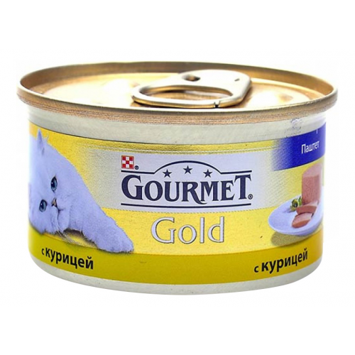 Консервы для кошек Gourmet Gold, курица, 85г