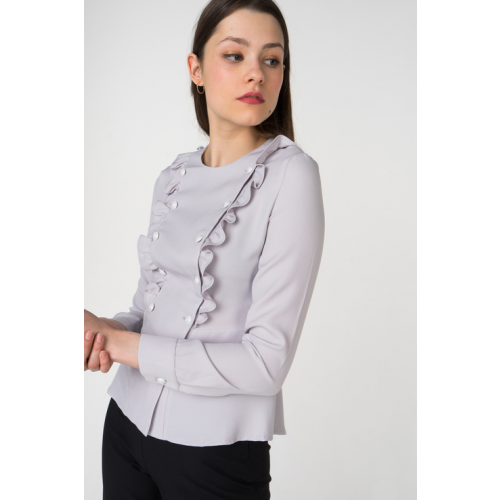 Блуза женская Audrey right 180880-8650 серая XS